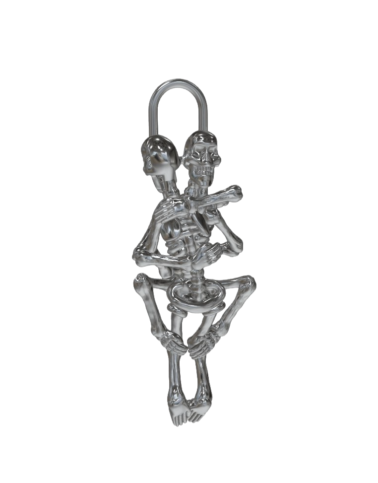 Silver Skeleton Love Making